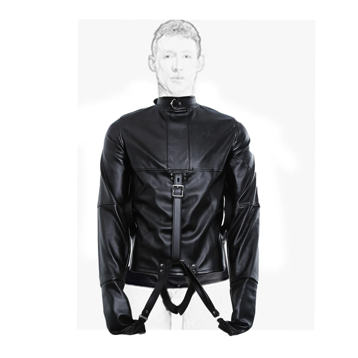 LoveFun PU Leather Body Restraint Harness Straight Jacket Soft Hand Cross Arm Guard Sleeve Fancy Costume
LoveFun PU Leather Body Restraint Harness Straight Jacket Soft Hand Cross Arm Guard Sleeve Fancy Costume