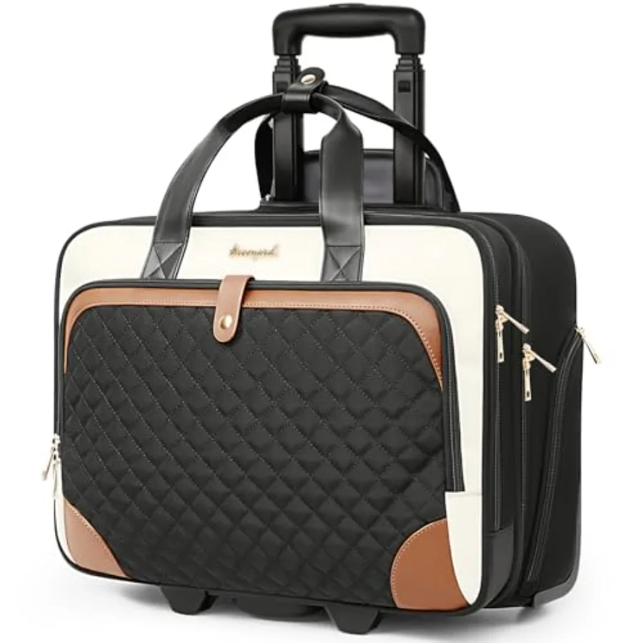 Rolling Laptop Bag, Rolling Briefcase for Women with Waterproof Pocket, 16 Inch Computer Bag, Underseat Carry On Luggage with W
Rolling Laptop Bag, Rolling Briefcase for Women with Waterproof Pocket, 16 Inch Computer Bag, Underseat Carry On Luggage with W