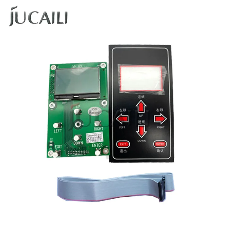 Экосольвентный принтер Jucaili, 6 кнопок, клавиатура с экраном для Epson DX5/DX7/XP600/5113 для Senyang, комплект одноголовочной платы
Экосольвентный принтер Jucaili, 6 кнопок, клавиатура с экраном для Epson DX5/DX7/XP600/5113 для Senyang, комплект одноголовочной платы