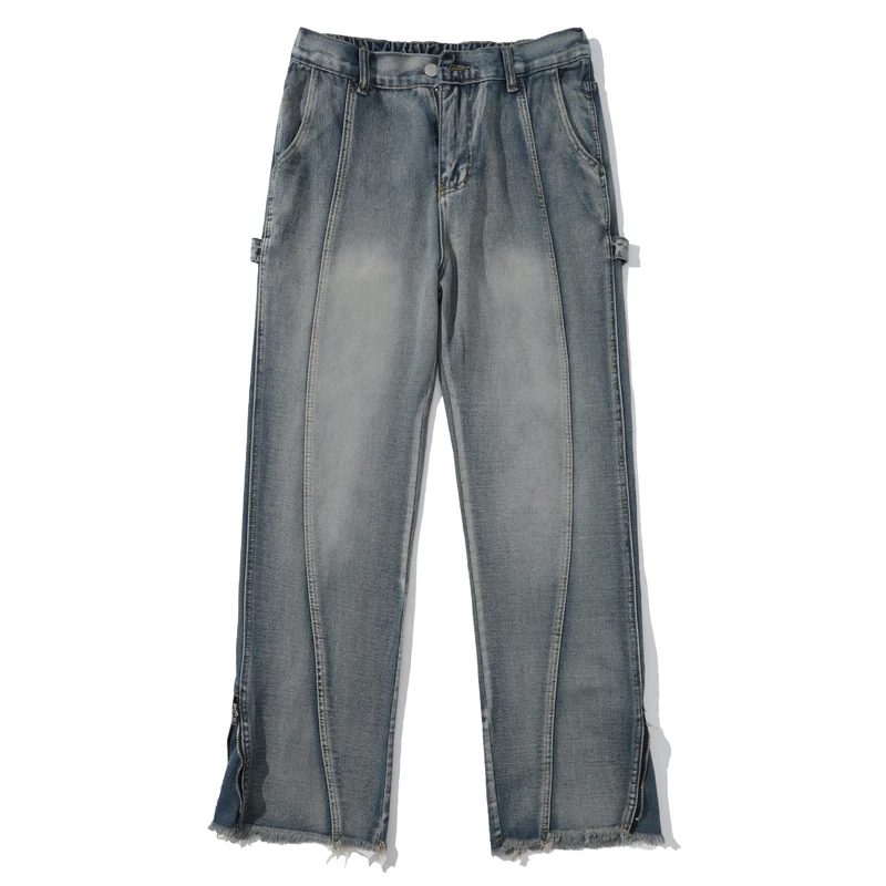 Vibe Deconstructed Tie-Dye Design Slimming Zipper Slit Frayed Flared Jeans Men's Casual Straight Leg Jeans Spring Youth Fashion
Vibe Deconstructed Tie-Dye Design Slimming Zipper Slit Frayed Flared Jeans Men's Casual Straight Leg Jeans Spring Youth Fashion
