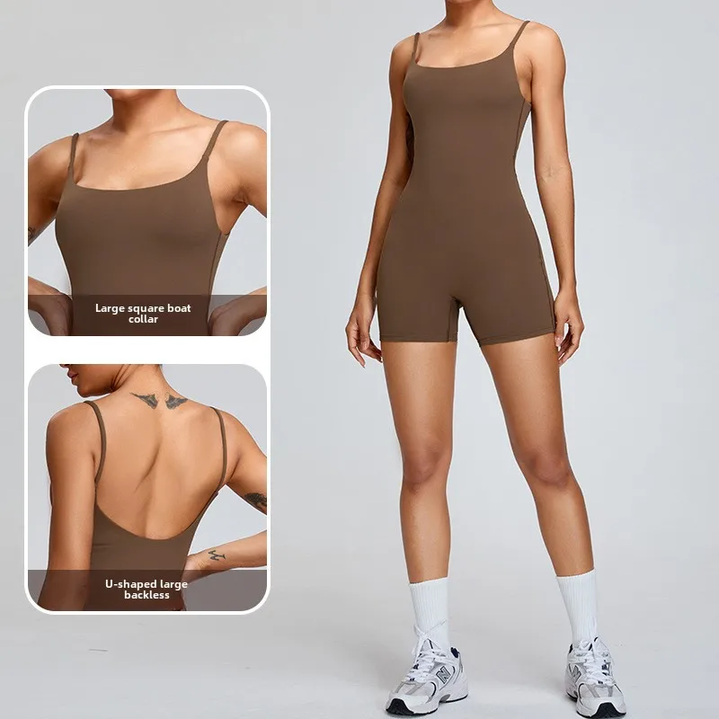 Yoga Set Women's Jumpsuit Sexy Buttocks Sports One-piece Fitness Suit Backless Cross Bodysuit 2025 Solid Color Sets Gym Clothing
Yoga Set Women's Jumpsuit Sexy Buttocks Sports One-piece Fitness Suit Backless Cross Bodysuit 2025 Solid Color Sets Gym Clothing