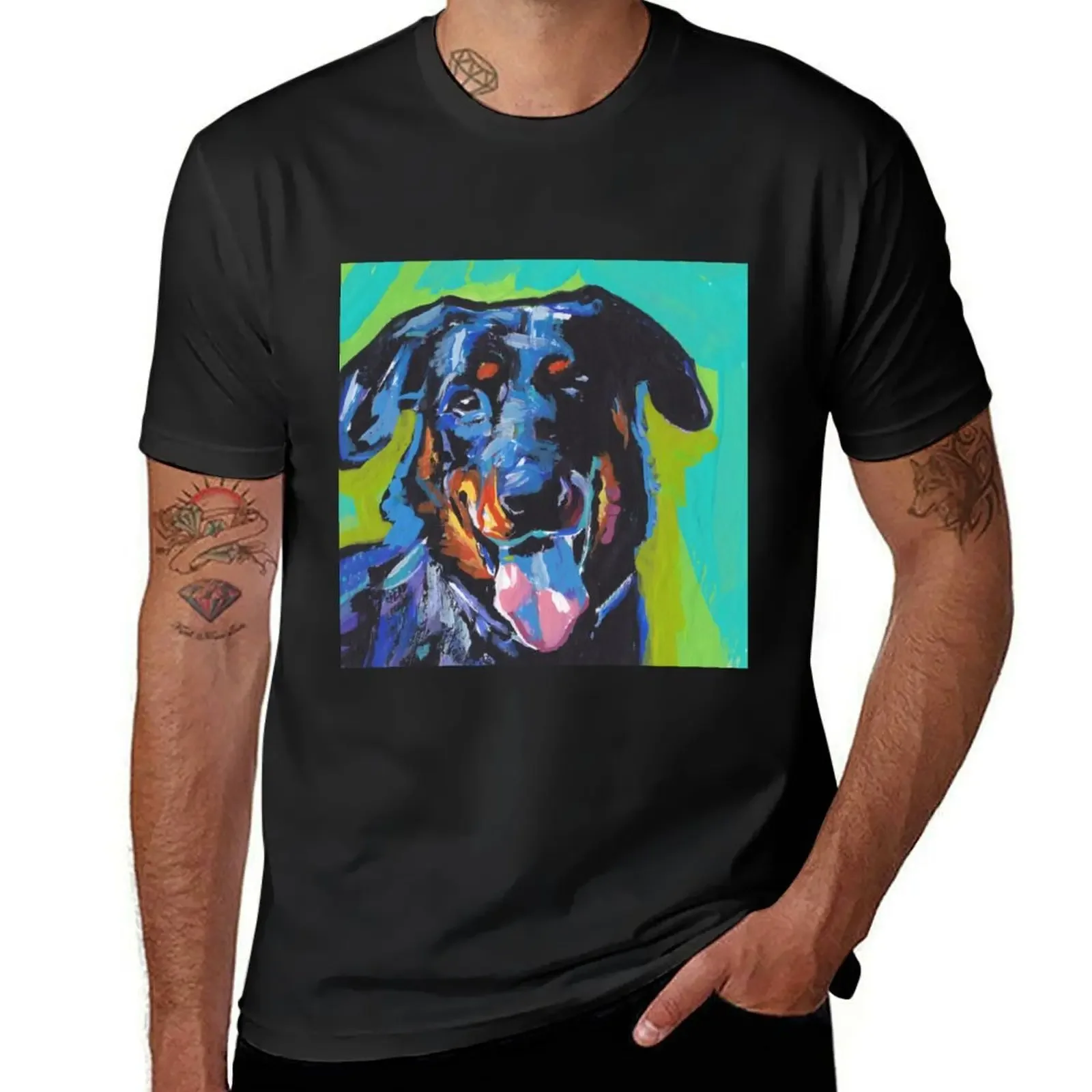 Beauceron Dog Bright colorful pop dog art T-Shirt customs design your own fashion shirts korean fashion clothing for men
Beauceron Dog Bright colorful pop dog art T-Shirt customs design your own fashion shirts korean fashion clothing for men