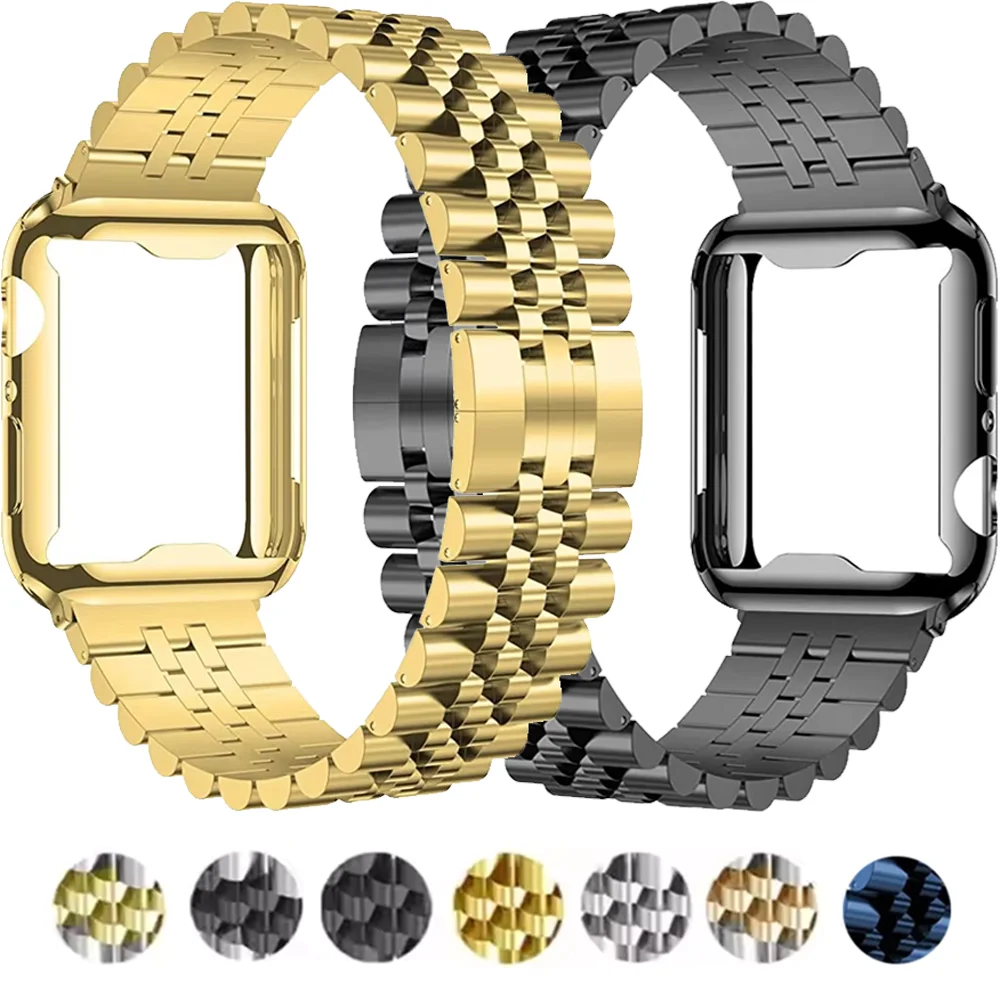 Металлический ремешок + мягкий чехол из ТПУ для Apple Watch 9 8 7 45 мм 41 мм Ultra2 49 мм Браслет из нержавеющей стали для iWatch 6 5 4 SE 44 мм 40 мм Ремешок
Металлический ремешок + мягкий чехол из ТПУ для Apple Watch 9 8 7 45 мм 41 мм Ultra2 49 мм Браслет из нержавеющей стали для iWatch 6 5 4 SE 44 мм 40 мм Ремешок