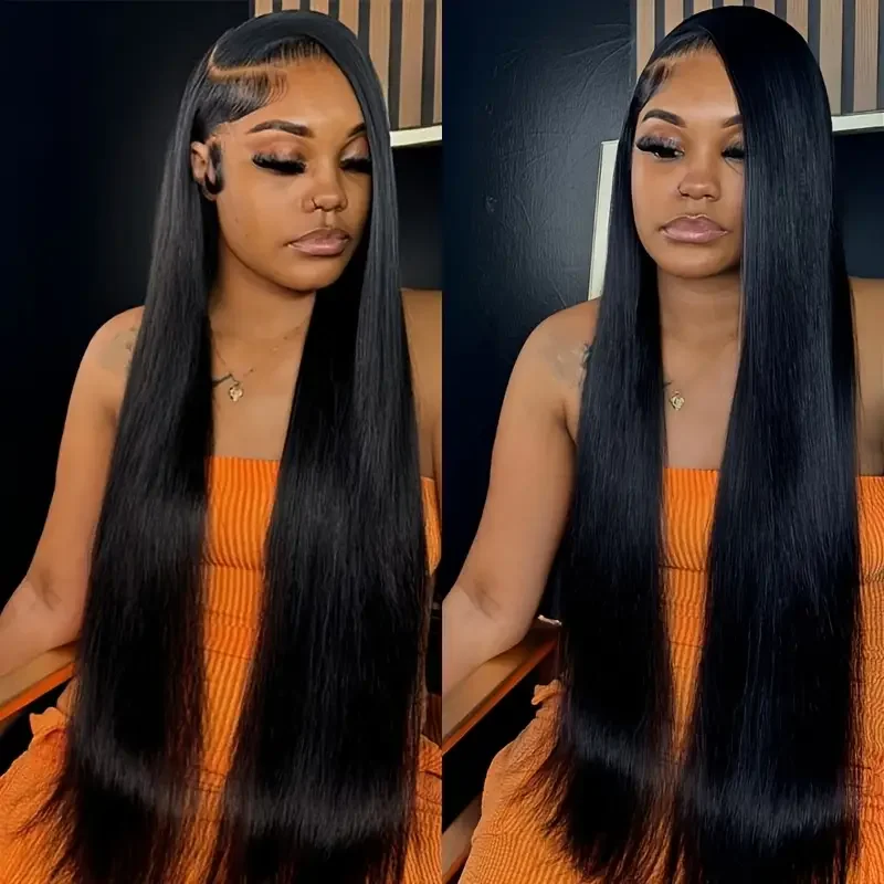 30 38 Inch Bone Straight 13x4 HD Lace Frontal Wigs Pre Plucked Brazilian Transparent Lace Front Human Hair For Women 200 Density
30 38 Inch Bone Straight 13x4 HD Lace Frontal Wigs Pre Plucked Brazilian Transparent Lace Front Human Hair For Women 200 Density