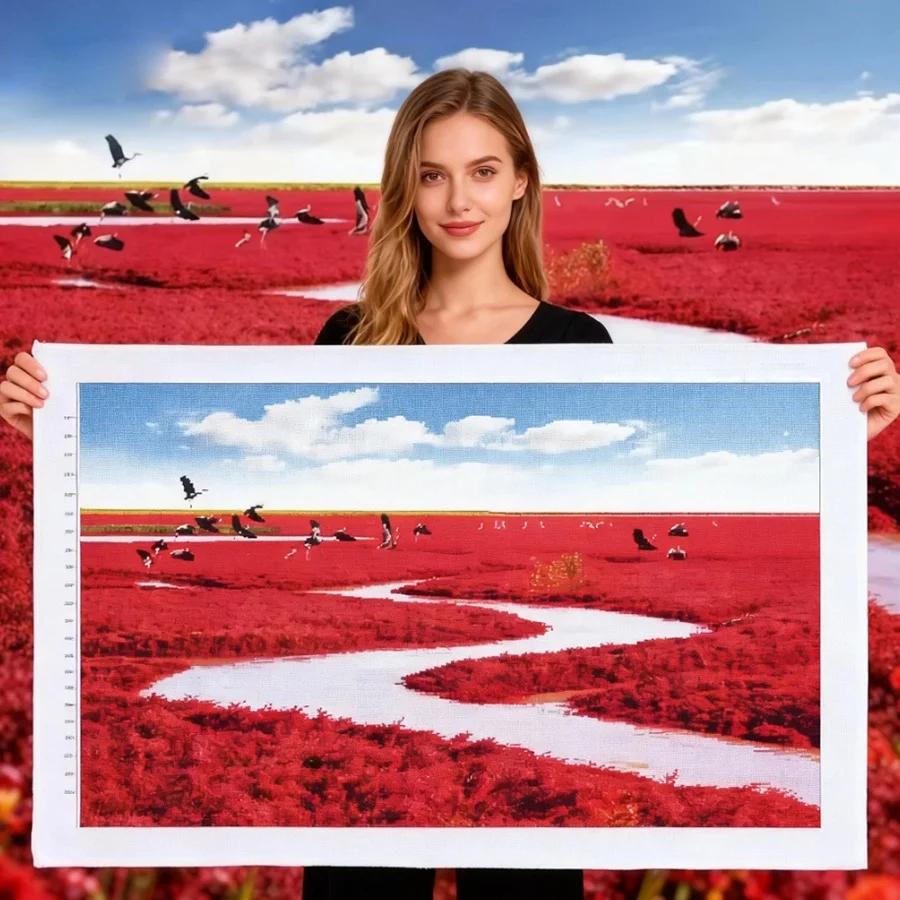 2026 New style Red flower field Cross Stitch Kit Embroidery Sale Thread Floral Picture Printed Canvas Wall Decoration
2026 New style Red flower field Cross Stitch Kit Embroidery Sale Thread Floral Picture Printed Canvas Wall Decoration