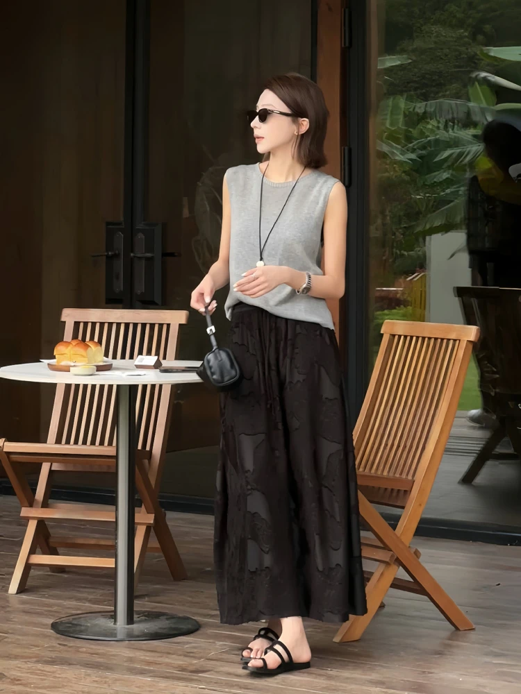 Zhou Summer New Design Sensation 3D Floating Flower Slim Elastic Waist f Skirt Women's Faion A-Line Midi Skirt
Zhou Summer New Design Sensation 3D Floating Flower Slim Elastic Waist f Skirt Women's Faion A-Line Midi Skirt