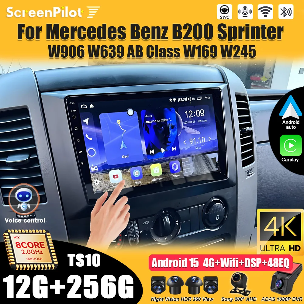 For Mercedes-Benz Sprinter For Volkswagen Crafter 2006 -2014 2015 2016 Android 16 Car Radio Stereo Multimedia Player Navigation
For Mercedes-Benz Sprinter For Volkswagen Crafter 2006 -2014 2015 2016 Android 16 Car Radio Stereo Multimedia Player Navigation