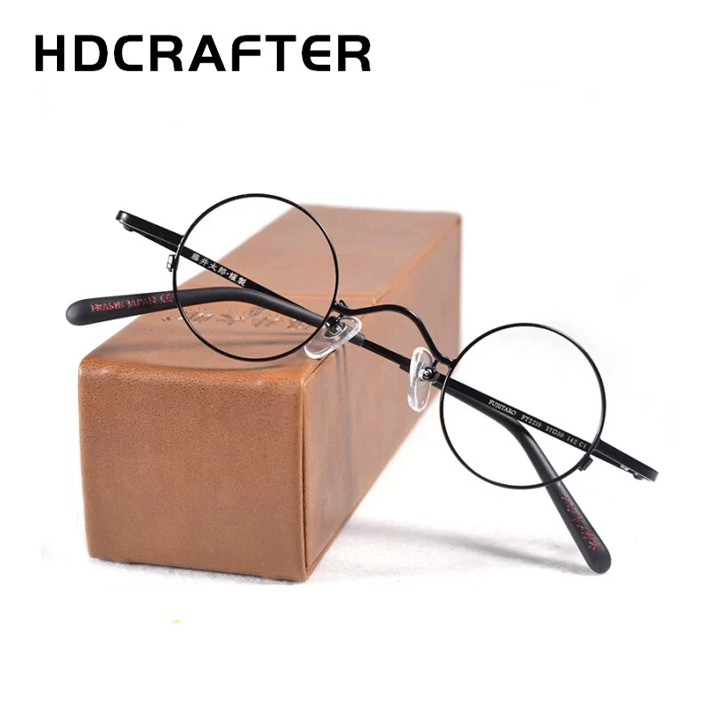 HDCRAFTER Retro Titanium Alloy Round Eyewear Frame High Quality Men Women Prescription Optical Eyeglasses Frame Spectacle Frame
HDCRAFTER Retro Titanium Alloy Round Eyewear Frame High Quality Men Women Prescription Optical Eyeglasses Frame Spectacle Frame