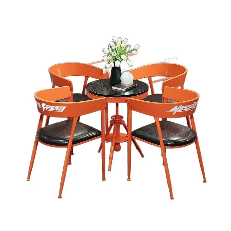 Industrial style milk tea shop table and chair combination cafe dining table and chair bar lounge negotiation table Internet c
Industrial style milk tea shop table and chair combination cafe dining table and chair bar lounge negotiation table Internet c