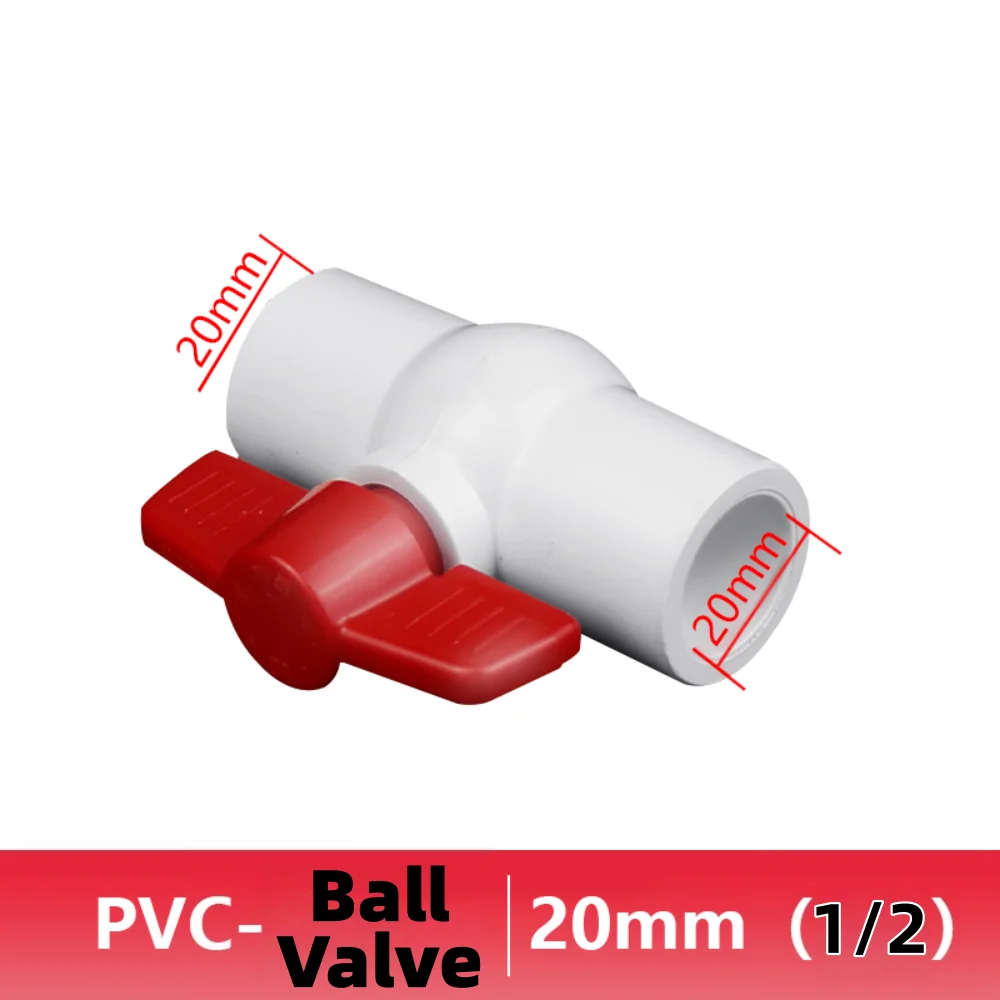 Inner Diameter 20mm Ball Valve Slip Plumbing U-PVC Ball Valve Plastic Repair Connector Pipe Switch Adapter Aquarium Water Supply
Inner Diameter 20mm Ball Valve Slip Plumbing U-PVC Ball Valve Plastic Repair Connector Pipe Switch Adapter Aquarium Water Supply