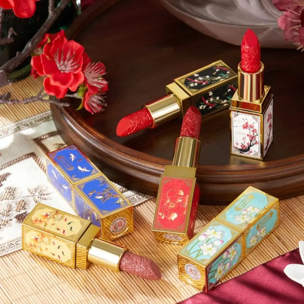 Fashion Chinese Style Velvet Lipstick Long Lasting 6Color Matte Lipgloss Non-stick Cup Makeup Tool Silky Mist Lip Glaze Girl
Fashion Chinese Style Velvet Lipstick Long Lasting 6Color Matte Lipgloss Non-stick Cup Makeup Tool Silky Mist Lip Glaze Girl