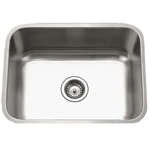 23 Inch Single Basin Undermount Kitchen Sink Made Of Durable Stainless Steel With Satin Finish And Rust Resistance
23 Inch Single Basin Undermount Kitchen Sink Made Of Durable Stainless Steel With Satin Finish And Rust Resistance