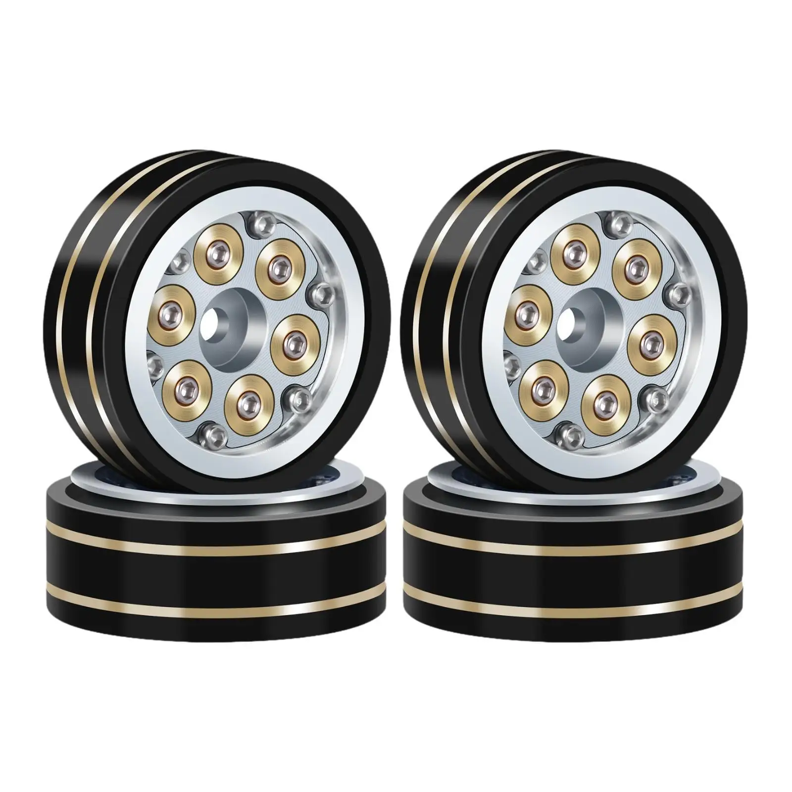 4 Pieces 1.0" Beadlock Wheel Rims Sturdy Strong Accs Modification for SCX24 Fcx24 1/24 1/18 Crawler RC Car Vehicles Upgrades
4 Pieces 1.0" Beadlock Wheel Rims Sturdy Strong Accs Modification for SCX24 Fcx24 1/24 1/18 Crawler RC Car Vehicles Upgrades