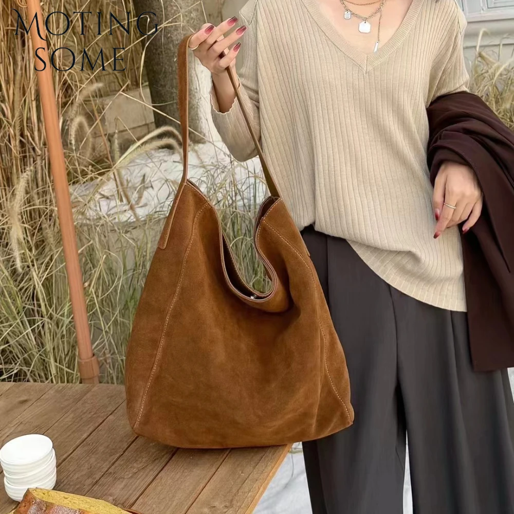 Motingsome Oversized Women Suede Bag Big Casual Tote Handbags Luxury Matte Genuine Grade 2025 New in Handbag Shopper Bags
Motingsome Oversized Women Suede Bag Big Casual Tote Handbags Luxury Matte Genuine Grade 2025 New in Handbag Shopper Bags