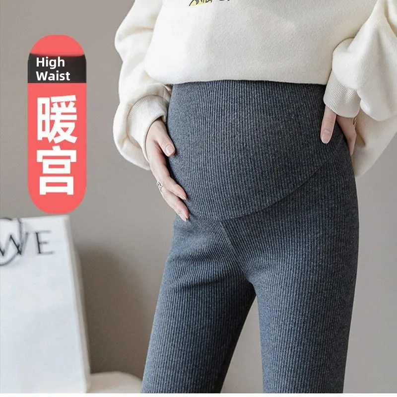 Maternity Pants Fashionable Outerwear Spring Autumn Fleece Lined High Waist Cotton Stretchy Belly Support Women's Trousers
Maternity Pants Fashionable Outerwear Spring Autumn Fleece Lined High Waist Cotton Stretchy Belly Support Women's Trousers