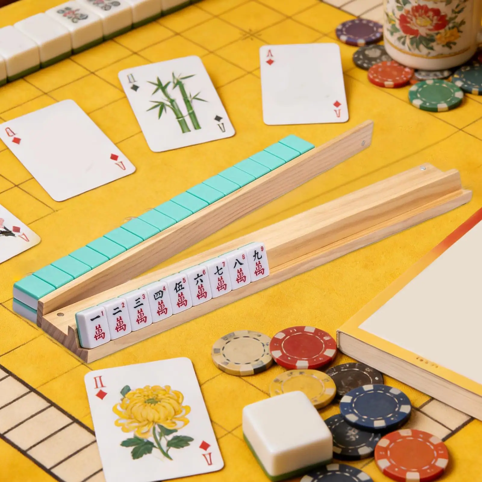 4PCS Non Slip Wooden Mahjong Racks With Pushers Portable Mahjong Tile Holders for Adults Family Outdoor Camping Party Gaming
4PCS Non Slip Wooden Mahjong Racks With Pushers Portable Mahjong Tile Holders for Adults Family Outdoor Camping Party Gaming