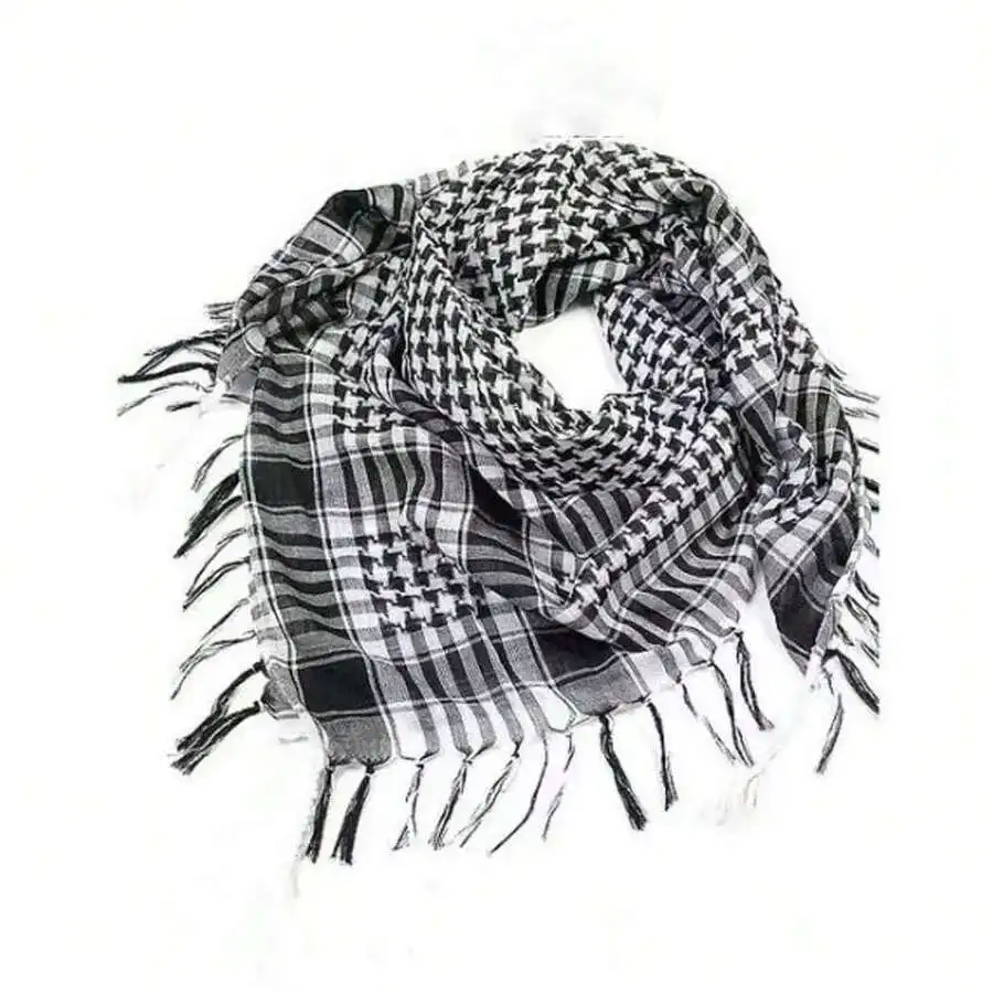 Unisex Black And White Checkered Scarf Shawl With Fringe For Travel Casual Wear
Unisex Black And White Checkered Scarf Shawl With Fringe For Travel Casual Wear