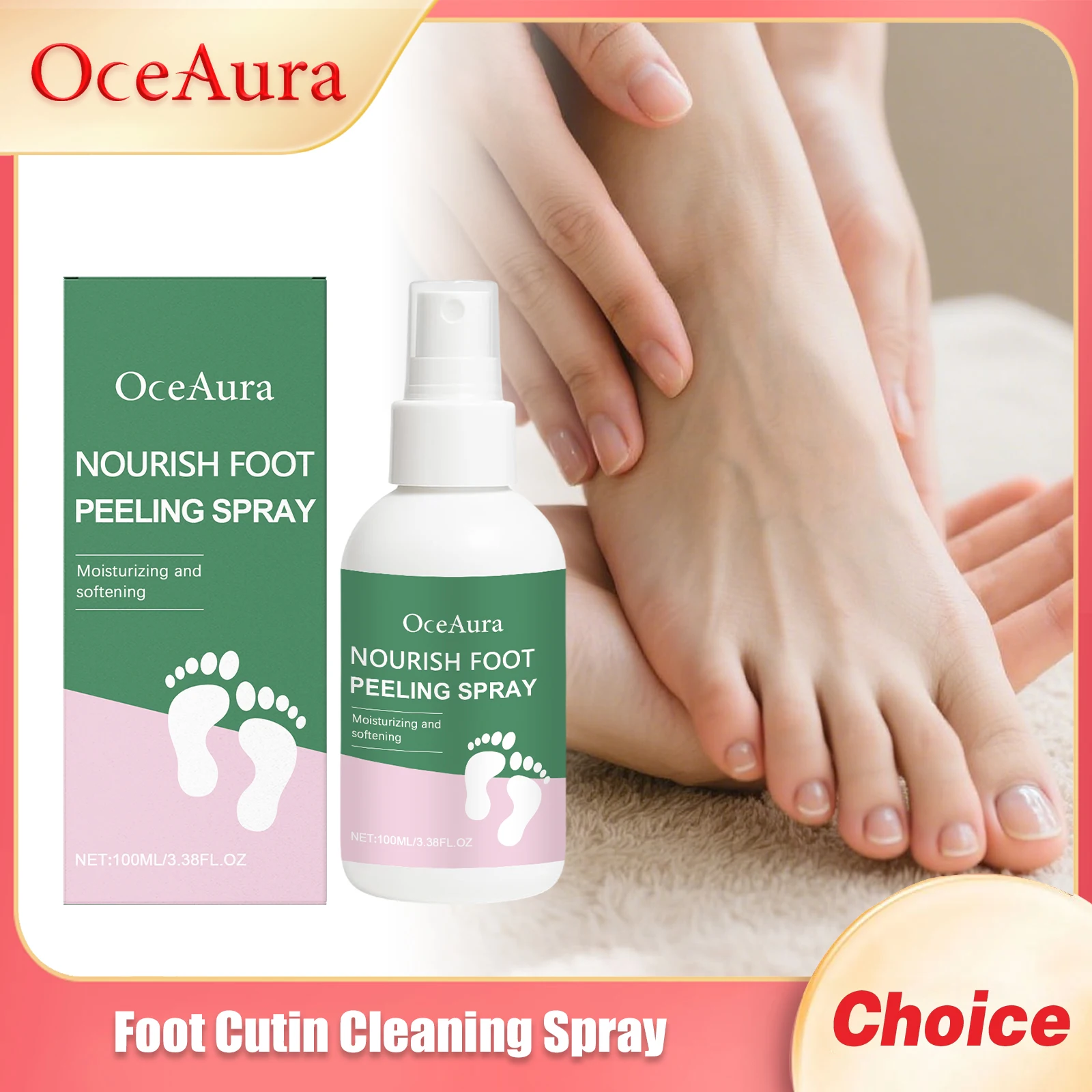 OCEAURA Foot Exfoliating Spray Deep Clean Relieve Dryness Moisturize Epidermis Massage Skin Improve Roughness Feet Nourish Spray
OCEAURA Foot Exfoliating Spray Deep Clean Relieve Dryness Moisturize Epidermis Massage Skin Improve Roughness Feet Nourish Spray