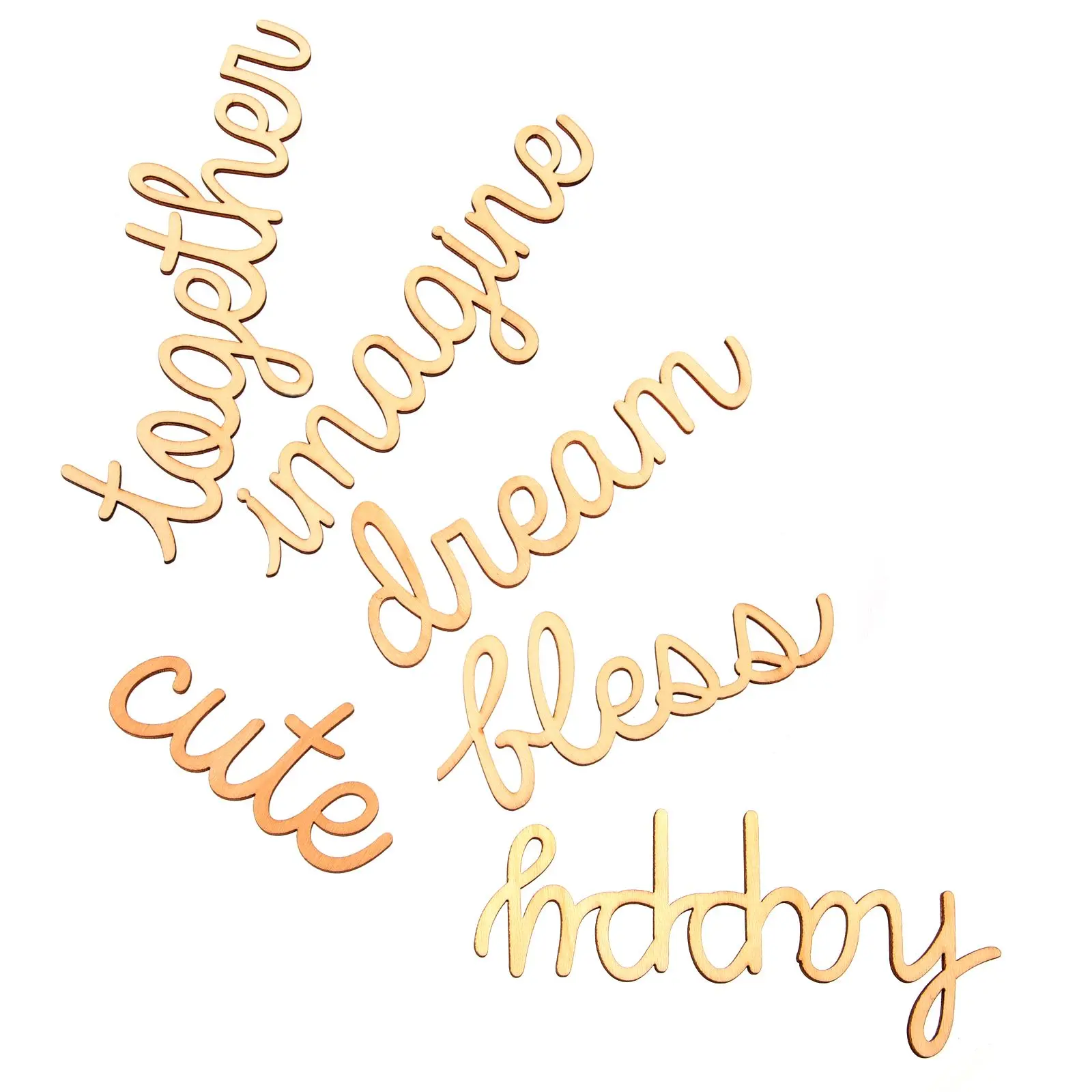 6 PCS Wood Wall Art Ornaments for Crafts Word Decoration Decorative Letters Decorations Cutouts Small
6 PCS Wood Wall Art Ornaments for Crafts Word Decoration Decorative Letters Decorations Cutouts Small