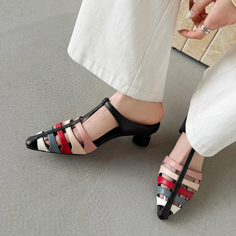 2026 New Summer Slippers Pointed Toe Women Shoes Fashion Hollow-out Mules High Heels Ladies Shoes Handmade Women's Slippers
2026 New Summer Slippers Pointed Toe Women Shoes Fashion Hollow-out Mules High Heels Ladies Shoes Handmade Women's Slippers