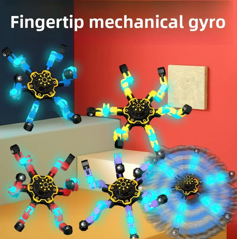 Toys Can Be Deformed Can Light Up Puzzle Mechanical Fingertip Finger Spinning Gyro Stress Reduction Children's Gifts Birthday
Toys Can Be Deformed Can Light Up Puzzle Mechanical Fingertip Finger Spinning Gyro Stress Reduction Children's Gifts Birthday