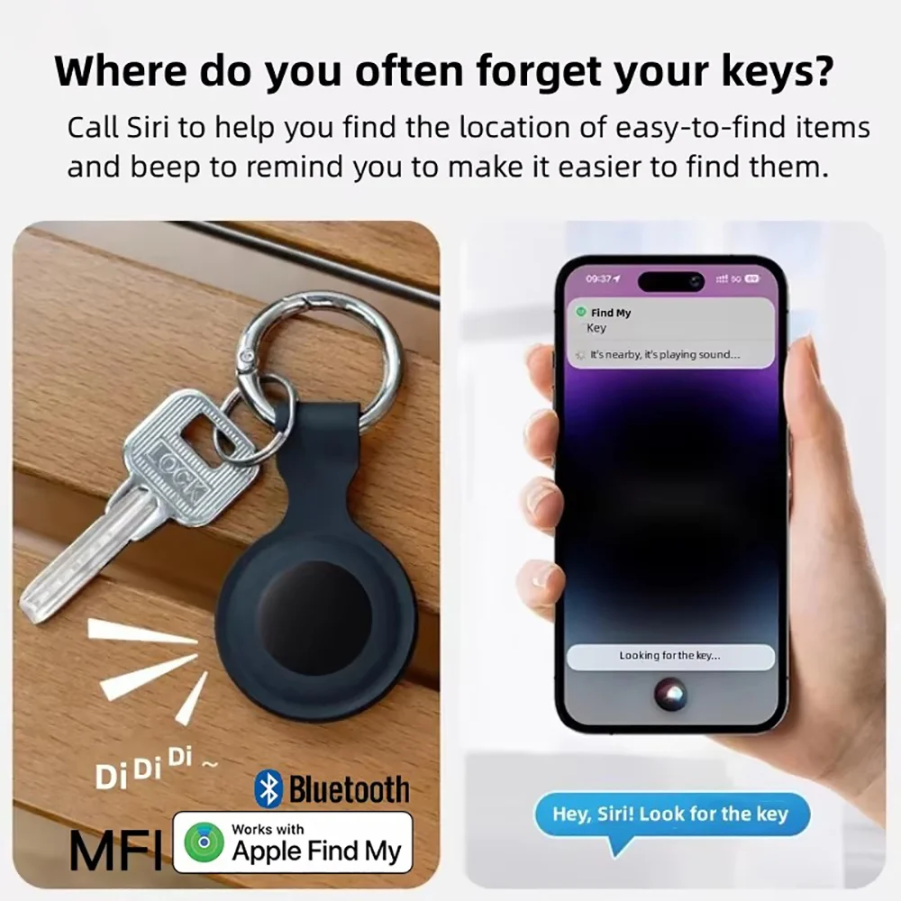 New GPS Smart Tag Finder Tracker Anti-Lost Device Locator for Apple Find My App Kids dog Car Tracking Silicone Leather Case
New GPS Smart Tag Finder Tracker Anti-Lost Device Locator for Apple Find My App Kids dog Car Tracking Silicone Leather Case