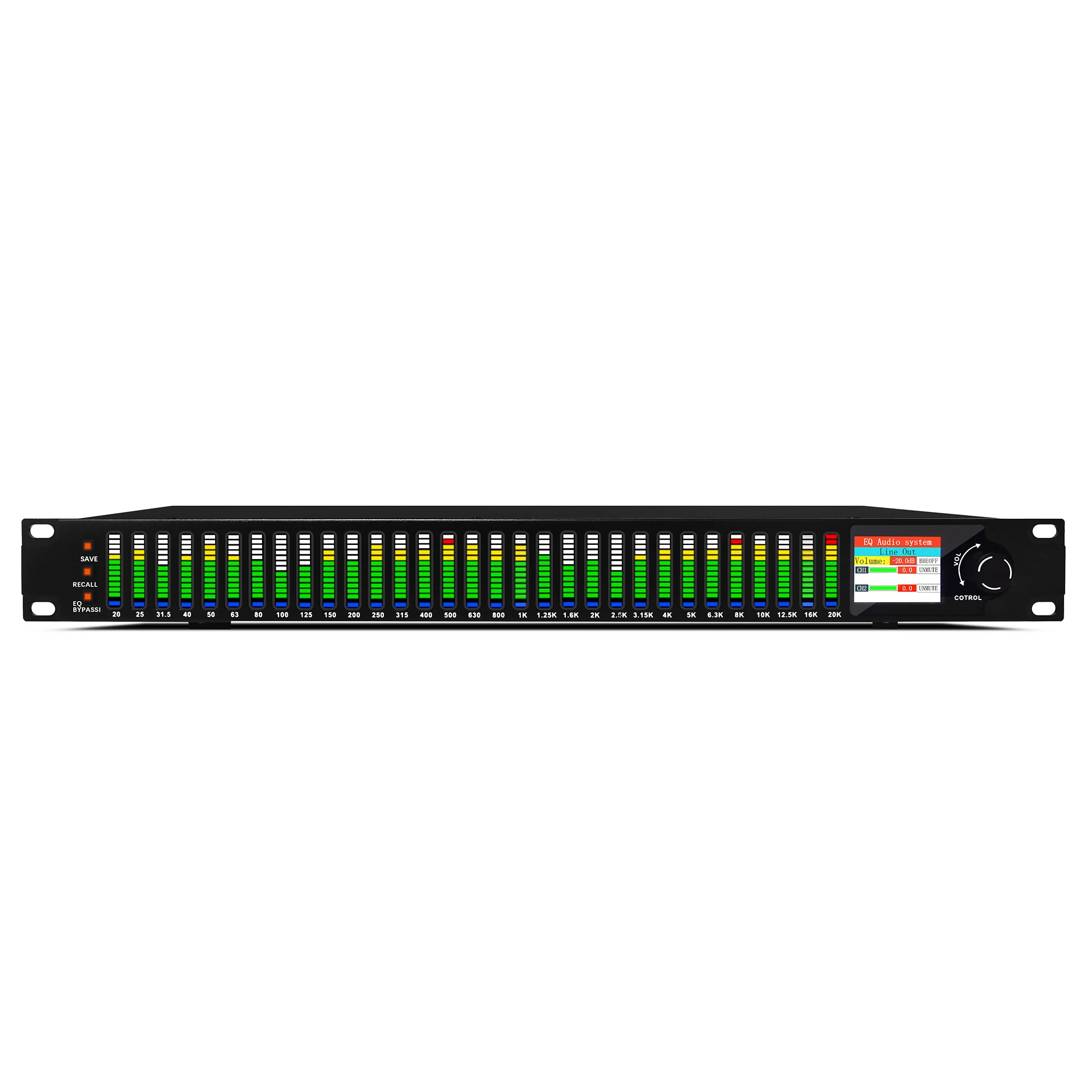 BMG-EQ800 Professional Digital Crossover Sound System Dj Audio Equipment for Live Performance Music Studio Graphic Equalizer
BMG-EQ800 Professional Digital Crossover Sound System Dj Audio Equipment for Live Performance Music Studio Graphic Equalizer