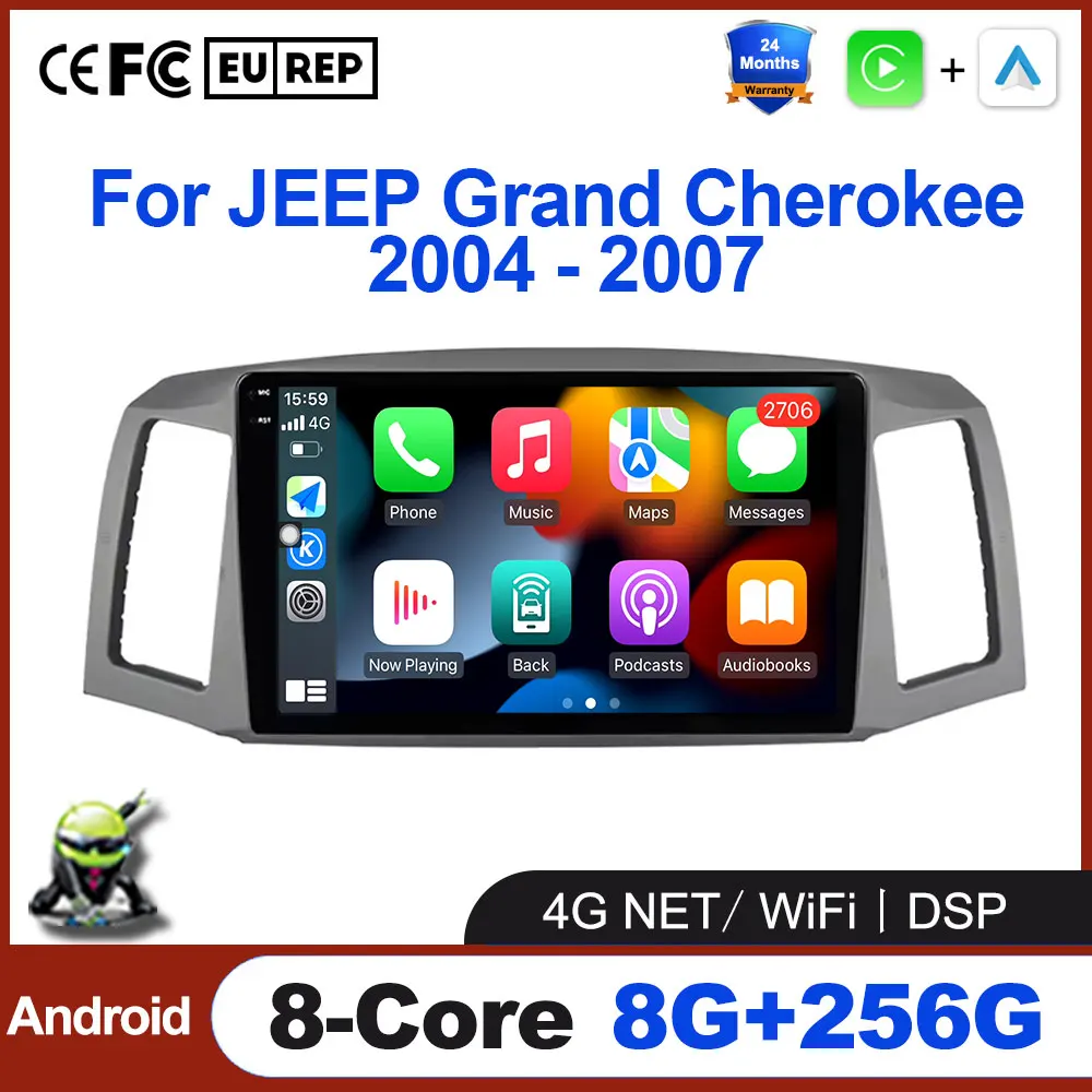 Автомобильный радиоприемник Android Auto стерео для Jeep Grand Cherokee 2004-2007, автомобильный мультимедийный GPS-навигатор, беспроводной вентилятор Carplay Tools
Автомобильный радиоприемник Android Auto стерео для Jeep Grand Cherokee 2004-2007, автомобильный мультимедийный GPS-навигатор, беспроводной вентилятор Carplay Tools