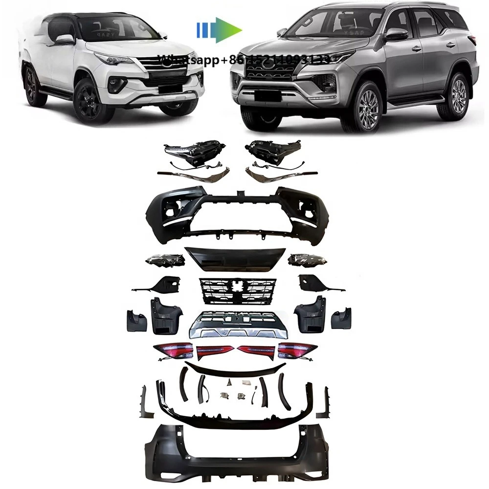For Fortuner 2016+ Front Bumper Car Body Parts Kit Easy Installation Plastic Parts Upgrade to 2021 Fortuner New Condition
For Fortuner 2016+ Front Bumper Car Body Parts Kit Easy Installation Plastic Parts Upgrade to 2021 Fortuner New Condition