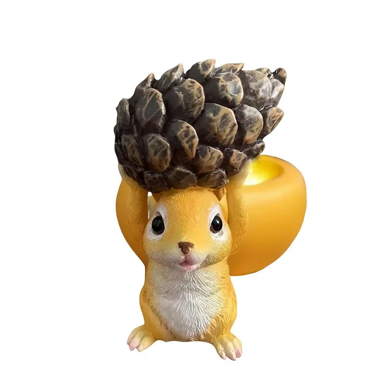 Squirrel Lifting Pinecone Figurines Squirrel Statue Animal Sculpture Ornament Craft Garden Decoration Gift
Squirrel Lifting Pinecone Figurines Squirrel Statue Animal Sculpture Ornament Craft Garden Decoration Gift