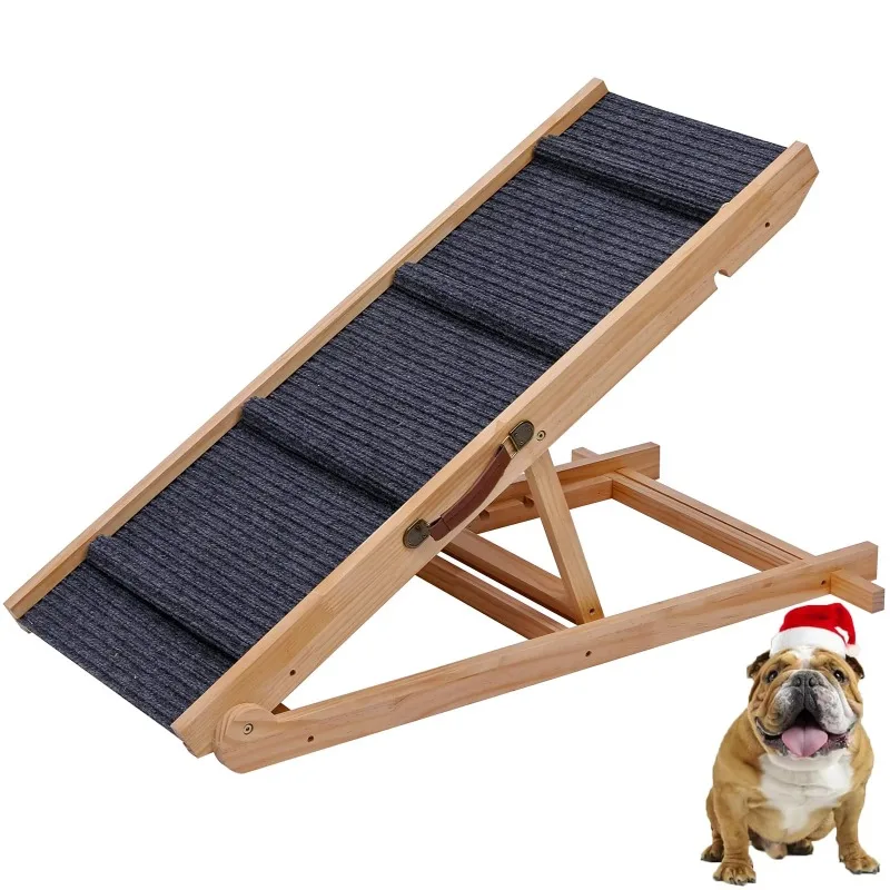 Wooden Dog Ramp Car Stairs 5 Levels Height Pet Steps for Dogs and Cats Foldable Wood Pet Stairs
Wooden Dog Ramp Car Stairs 5 Levels Height Pet Steps for Dogs and Cats Foldable Wood Pet Stairs