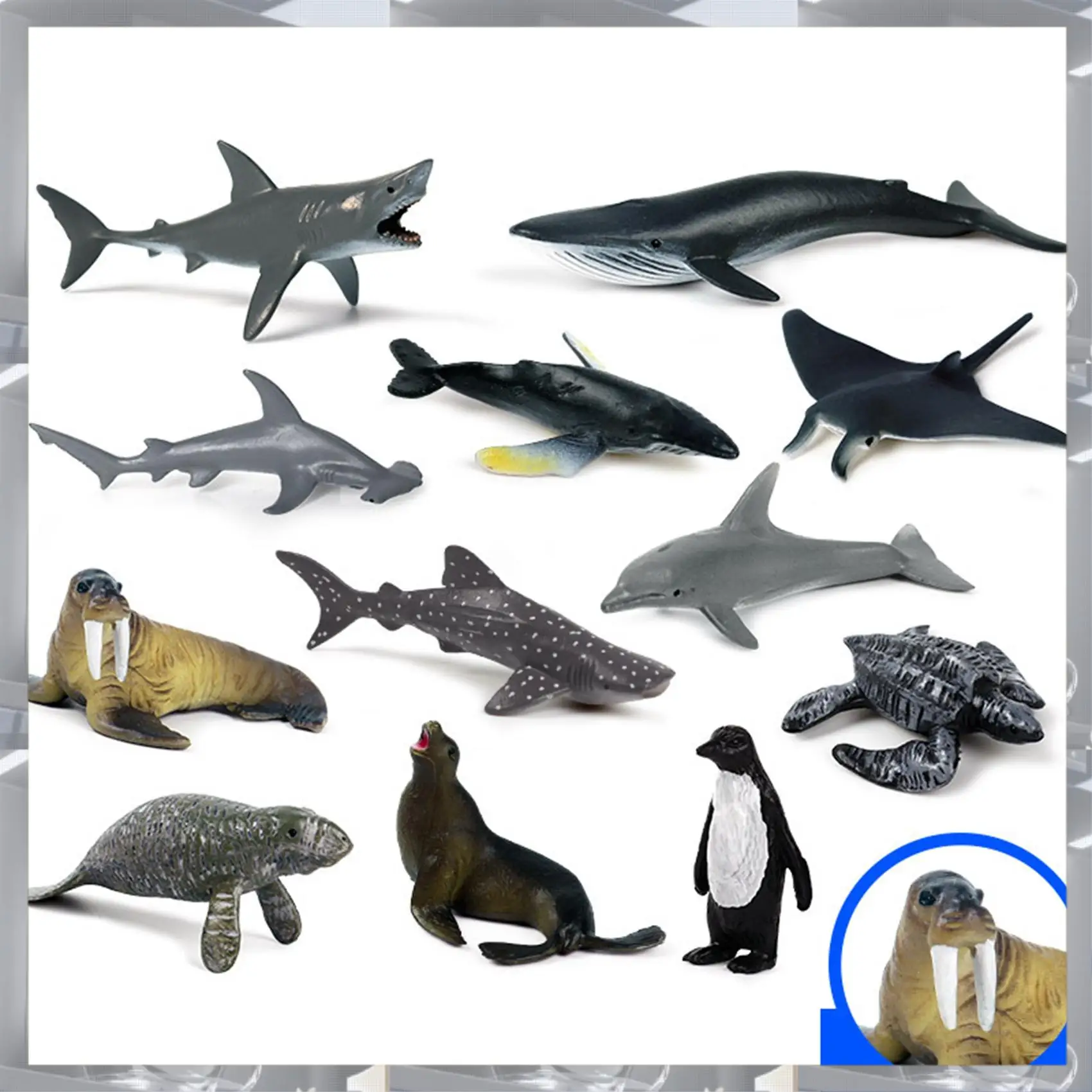 A84F-24Pcs Simulation Mini Marine Animal Giant Tooth Shark Killer Whale Blue Whale Shark Penguin Dolphin Model
A84F-24Pcs Simulation Mini Marine Animal Giant Tooth Shark Killer Whale Blue Whale Shark Penguin Dolphin Model