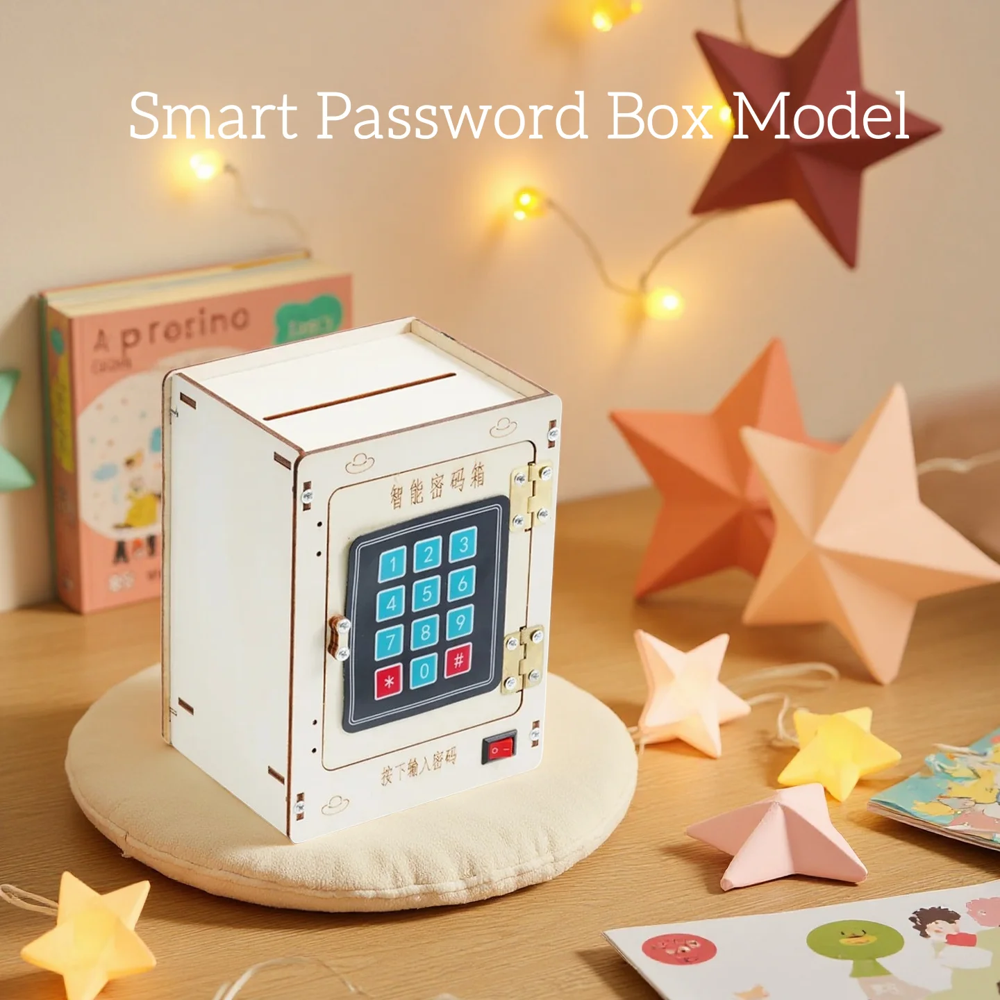 DIY Wooden Smart Password Box Model STEM Experiment Kit Assembled Puzzle Game Handmade Science Learning Tool for Kids Teenagers
DIY Wooden Smart Password Box Model STEM Experiment Kit Assembled Puzzle Game Handmade Science Learning Tool for Kids Teenagers