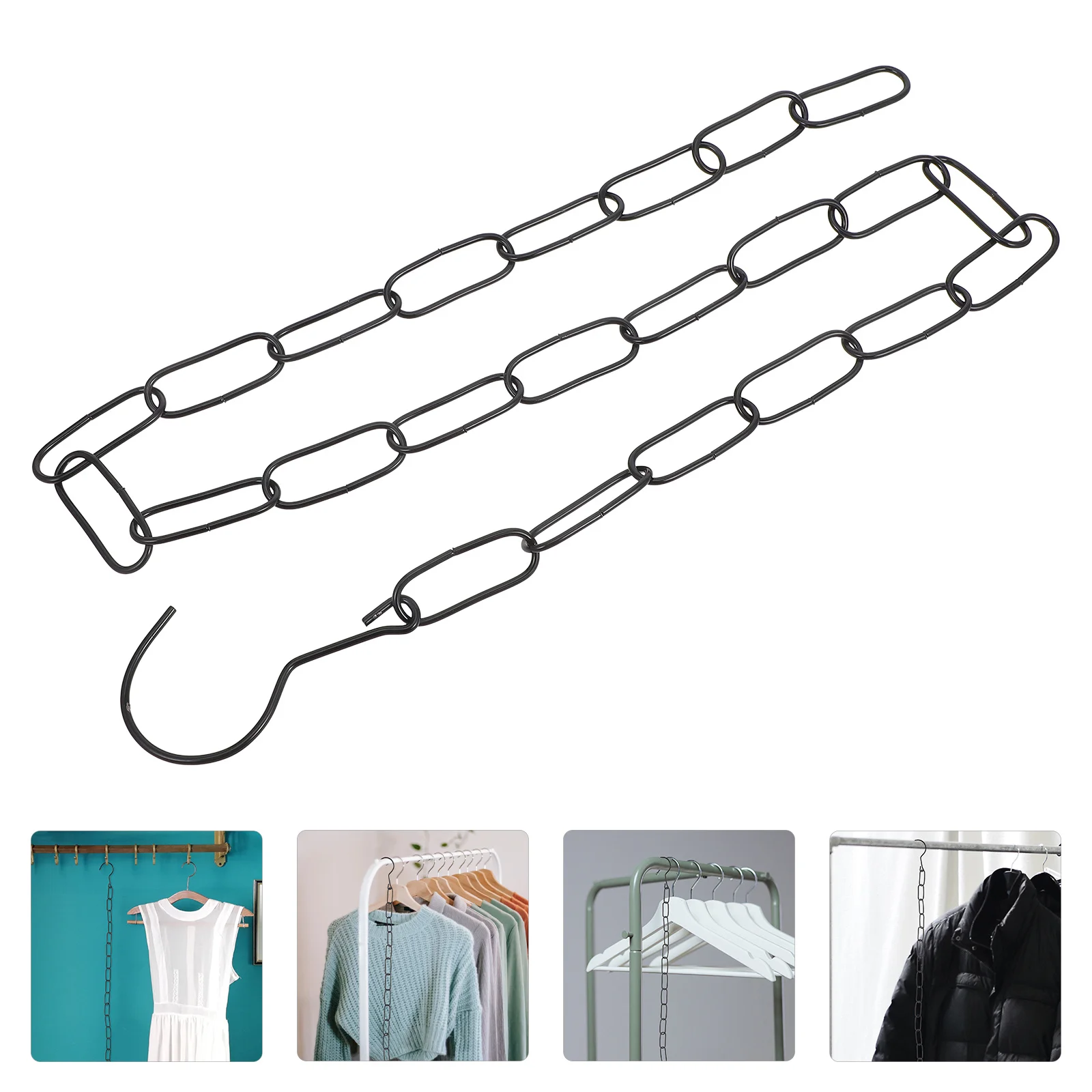 Sturdy Iron Chain for Clothes Hanging Display Long Heavy Duty Chain with Hooks Secure Connection Ideal for Market Shop Retail
Sturdy Iron Chain for Clothes Hanging Display Long Heavy Duty Chain with Hooks Secure Connection Ideal for Market Shop Retail
