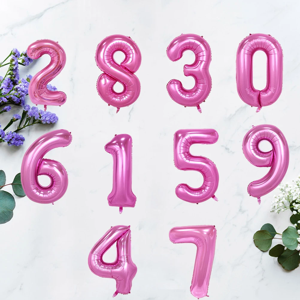 10pcs Number Balloons Birthday Decorations Aluminium Film Party Supplies 0- Balloons Festive Atmosphere Wedding Baby
10pcs Number Balloons Birthday Decorations Aluminium Film Party Supplies 0- Balloons Festive Atmosphere Wedding Baby