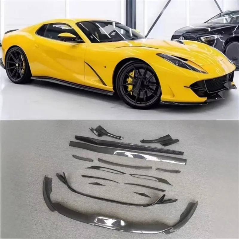 Для Ferrari 981 ReaI бампер из углеродного волокна, передняя губа, средняя губа, боковые юбки, хвостовое крыло, декоративные полоски Baojiao, комплект спойлера
Для Ferrari 981 ReaI бампер из углеродного волокна, передняя губа, средняя губа, боковые юбки, хвостовое крыло, декоративные полоски Baojiao, комплект спойлера