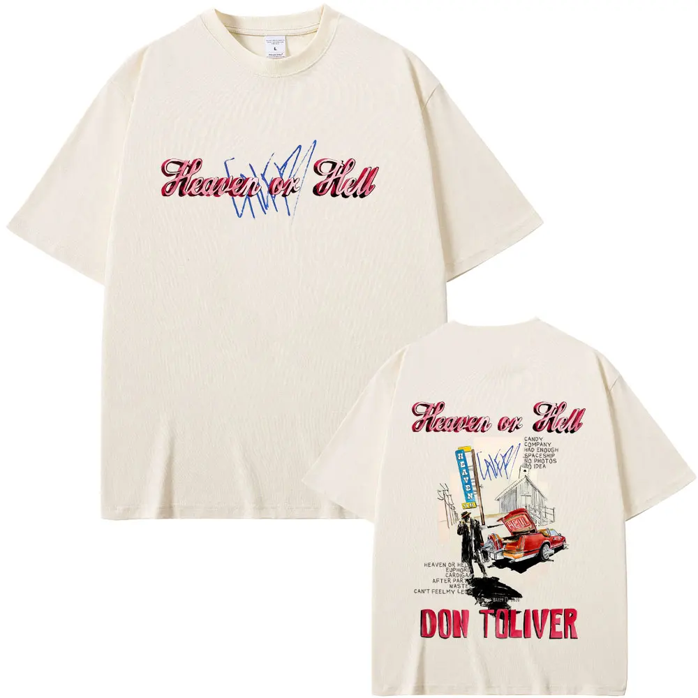 Rapper Don Toliver Heaven or Hell Album Graphic T-shirt Men Women Fashion Hip Hop Oversized T-shirts Male Casual Vintage T Shirt
Rapper Don Toliver Heaven or Hell Album Graphic T-shirt Men Women Fashion Hip Hop Oversized T-shirts Male Casual Vintage T Shirt
