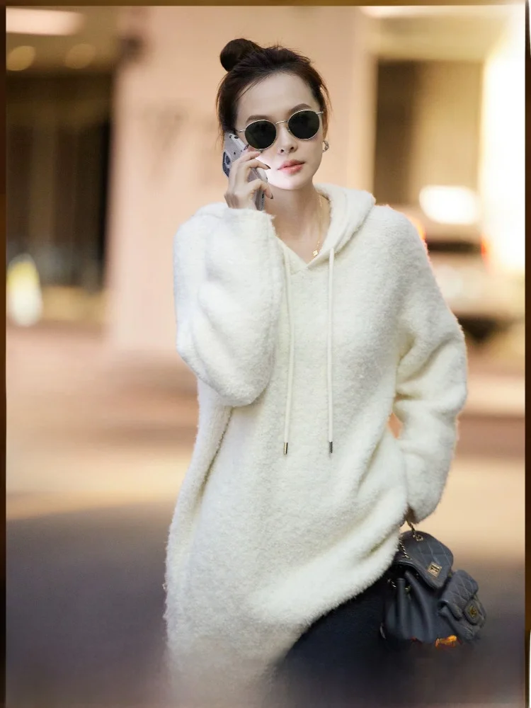 Meiyang Initial Snow Knitted Sweater Simple Loose Woolen Yarn Hoodie Casual Long Sleeve Women's Knitwear Winter Collection
Meiyang Initial Snow Knitted Sweater Simple Loose Woolen Yarn Hoodie Casual Long Sleeve Women's Knitwear Winter Collection