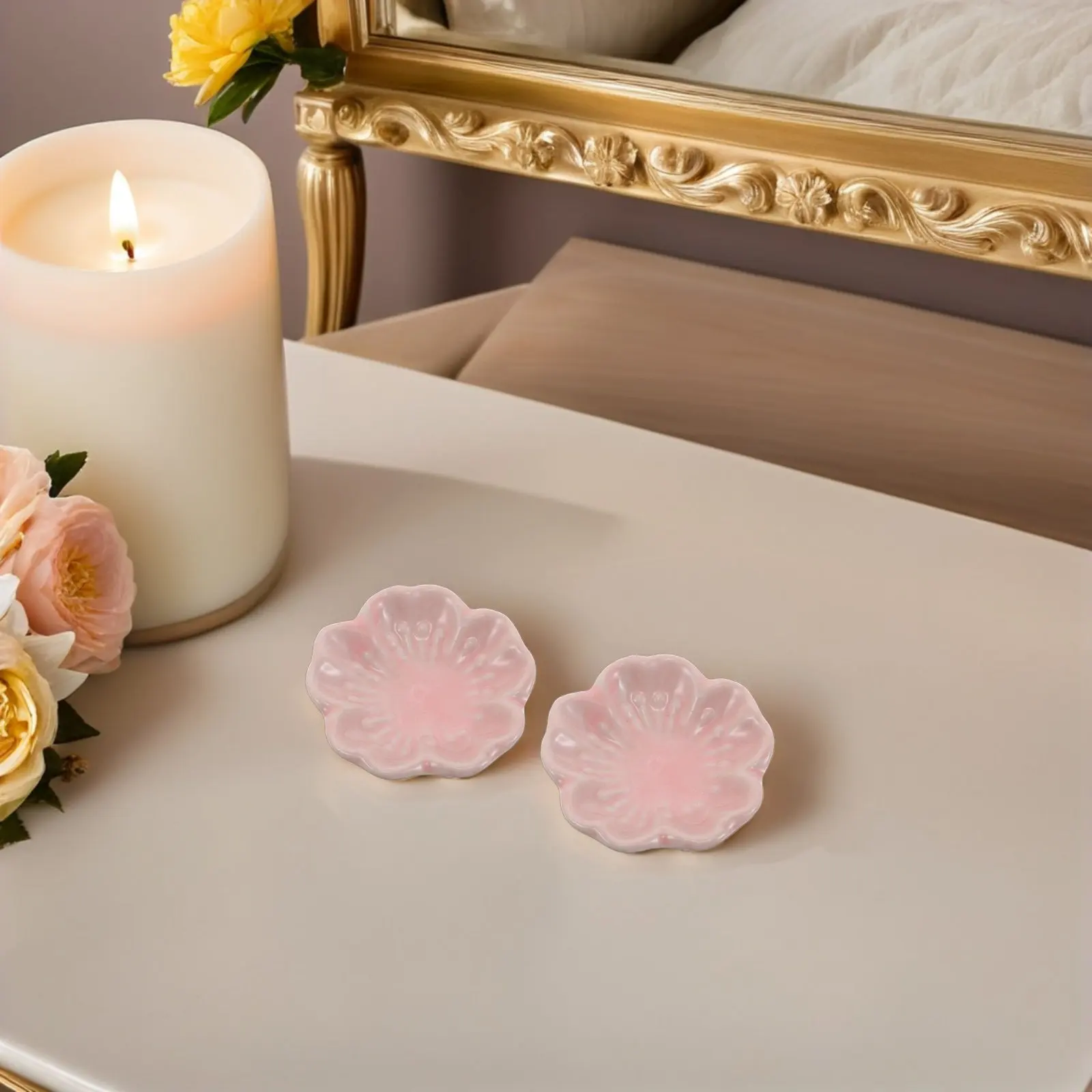 6Pcs Ceramic Cherry Blossom Incense Holders Pink Japanese Porcelain Stick Burner Mini Flower Shape Tray for Meditation
6Pcs Ceramic Cherry Blossom Incense Holders Pink Japanese Porcelain Stick Burner Mini Flower Shape Tray for Meditation