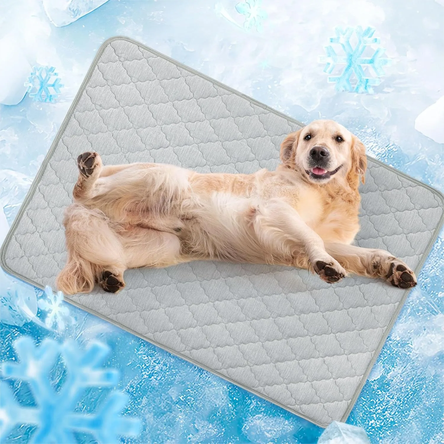 Dog Cooling Mat For Large Dogs 48x28 Inches, Self Cooling Pad With Flannel Reversible Side, Machine Washable Pet Cool Blanket For Indoor Outdoor Couch Crate Car Seat
Dog Cooling Mat For Large Dogs 48x28 Inches, Self Cooling Pad With Flannel Reversible Side, Machine Washable Pet Cool Blanket For Indoor Outdoor Couch Crate Car Seat