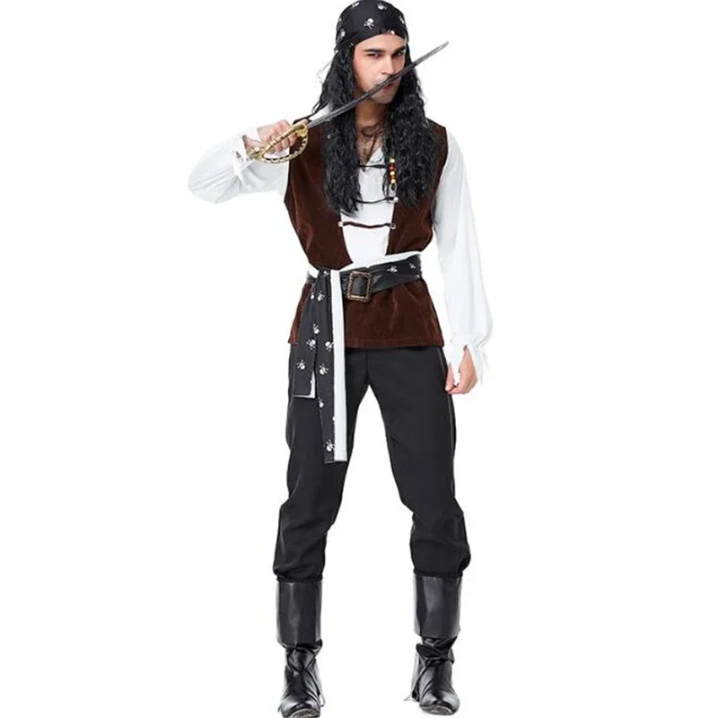 Pirate Captain Costumes Adult Men Pirate Costume Cosplay Set For Adult Halloween Party Pirates Dress Up Carnival Plus Size Fancy
Pirate Captain Costumes Adult Men Pirate Costume Cosplay Set For Adult Halloween Party Pirates Dress Up Carnival Plus Size Fancy