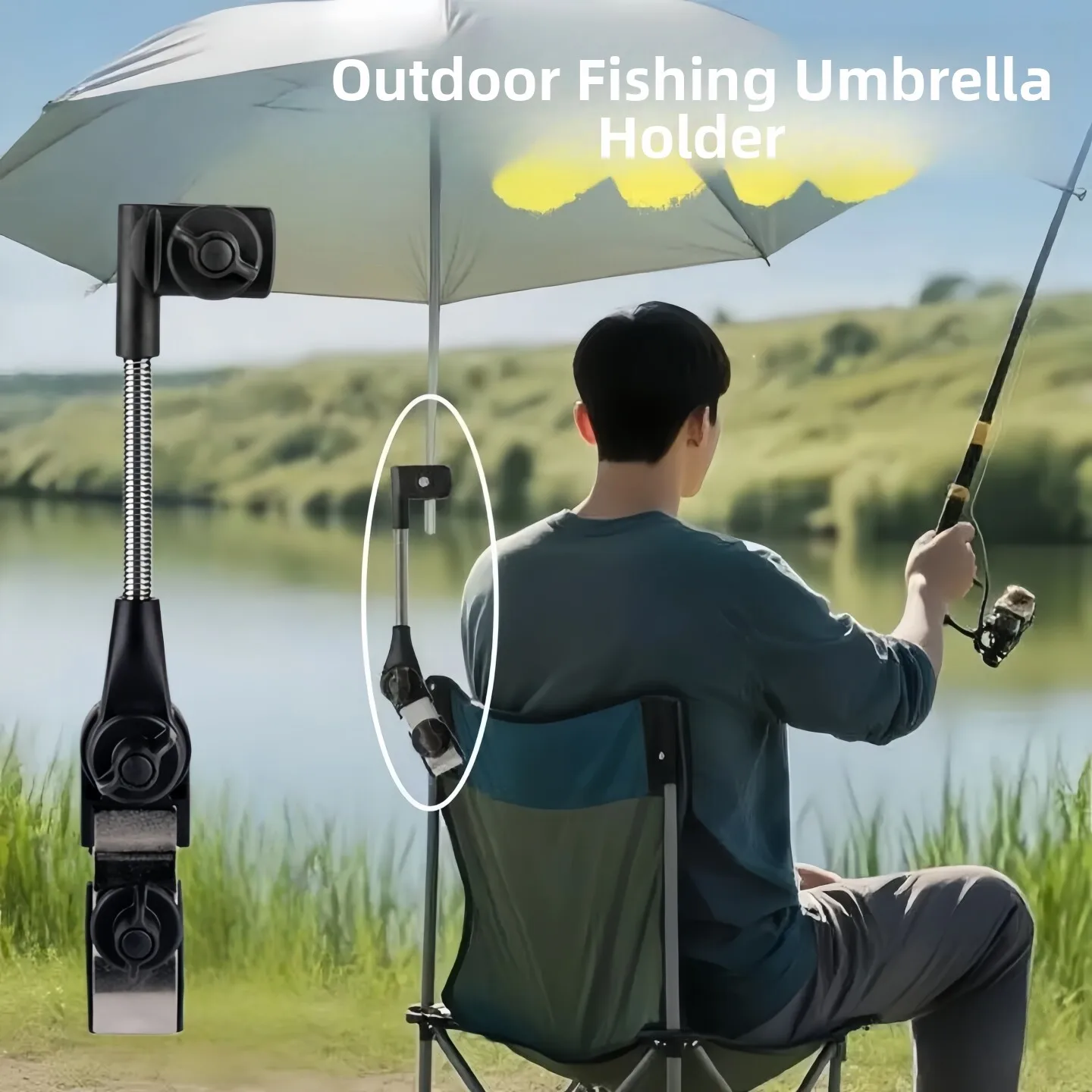 Umbrella Stand Fixer Beach Camping Chair Stroller Sunscreen Home Use Umbrella Accessories Korean Brand Hanyayu Model HJ95
Umbrella Stand Fixer Beach Camping Chair Stroller Sunscreen Home Use Umbrella Accessories Korean Brand Hanyayu Model HJ95