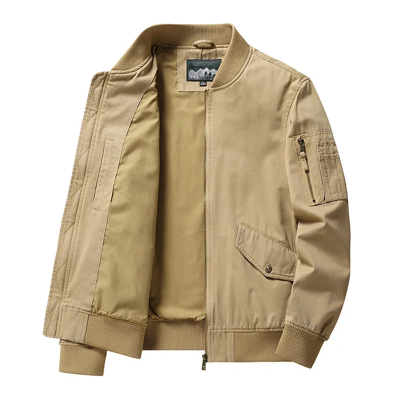 Spring And Autumn New Flight Jacket Men's Loose Casual Tooling Jacket Baseball Jacket Top
Spring And Autumn New Flight Jacket Men's Loose Casual Tooling Jacket Baseball Jacket Top
