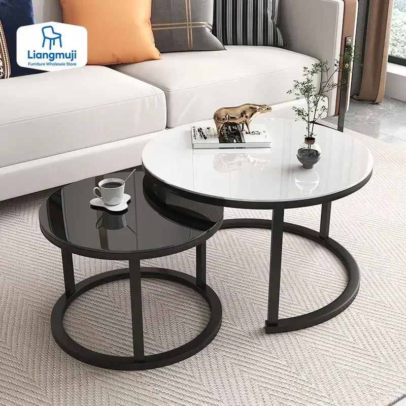Luxury Modern Coffee Tables Living Room Nordic Minimalist White Coffee Tables Round Glam Table Basse De Salon Home Furniture
Luxury Modern Coffee Tables Living Room Nordic Minimalist White Coffee Tables Round Glam Table Basse De Salon Home Furniture
