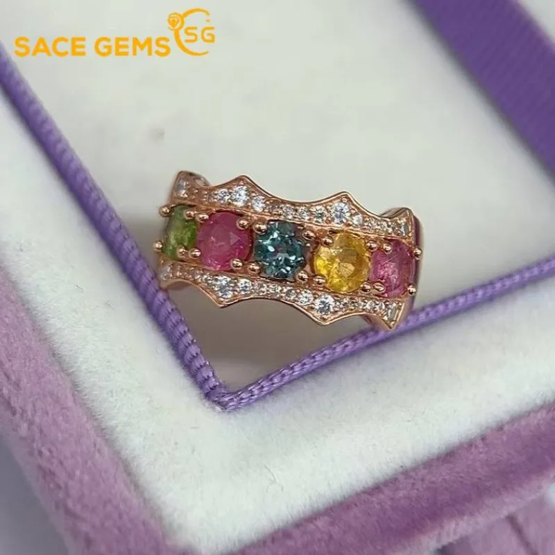 SACEGEMS Fashion 925 Sterling Silver 4mm Natural Tourmaline Luxury Rings for Women Created Wedding Engagement Party Fine Jewelry
SACEGEMS Fashion 925 Sterling Silver 4mm Natural Tourmaline Luxury Rings for Women Created Wedding Engagement Party Fine Jewelry