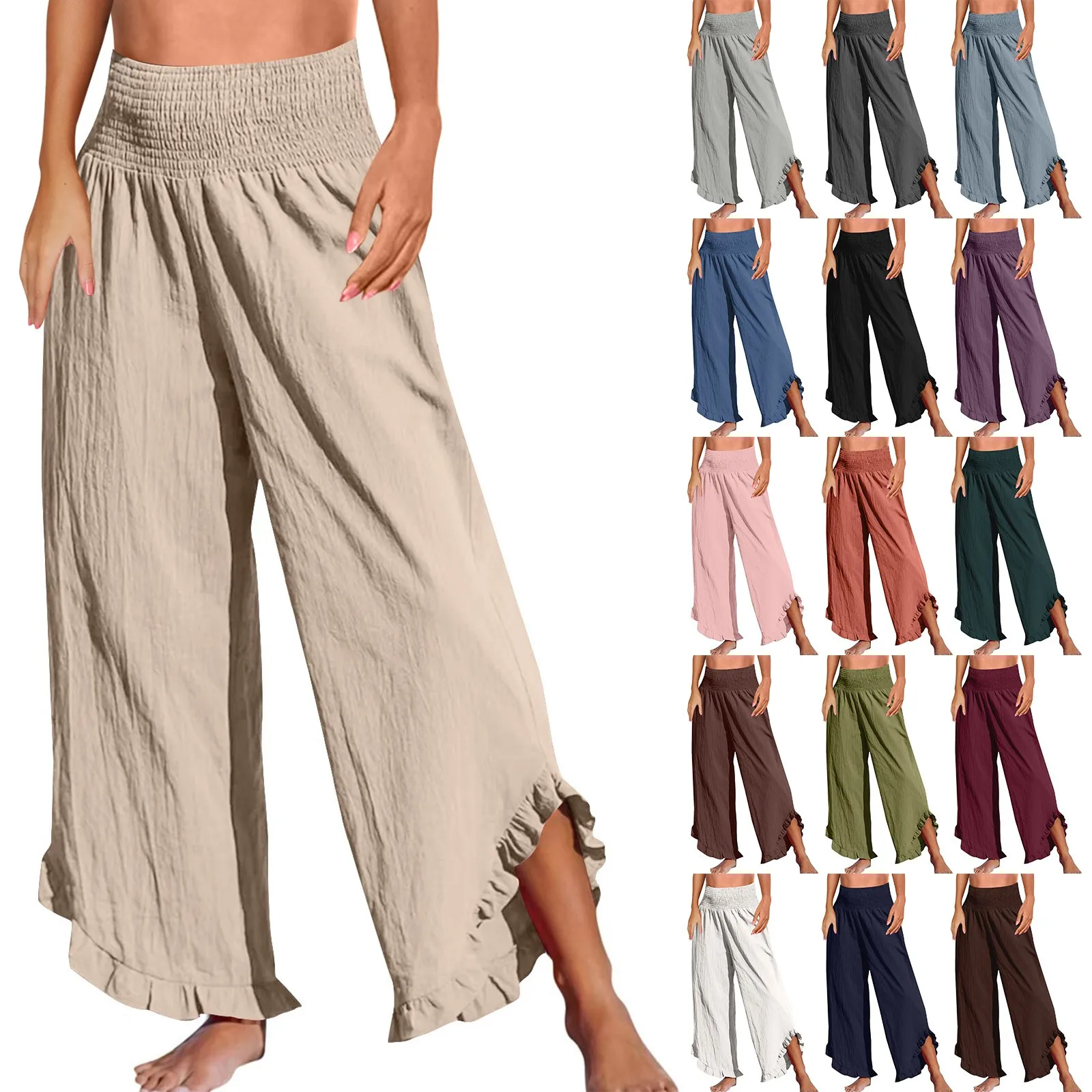 2025 Women'S Pants Y2k Fashion Solid Colour Elastic Waist Slim Loose Pocket Casual Pants pantalones de mujer
2025 Women'S Pants Y2k Fashion Solid Colour Elastic Waist Slim Loose Pocket Casual Pants pantalones de mujer
