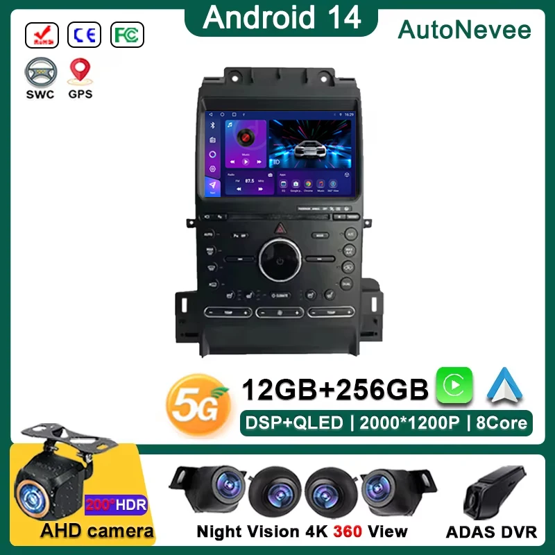 Android 14 Car Radio Wireless Carplay For Ford Taurus 2011-2016 5G wifi Stereo Multimedia Player GPS Navigation HDR QLED No 2din
Android 14 Car Radio Wireless Carplay For Ford Taurus 2011-2016 5G wifi Stereo Multimedia Player GPS Navigation HDR QLED No 2din
