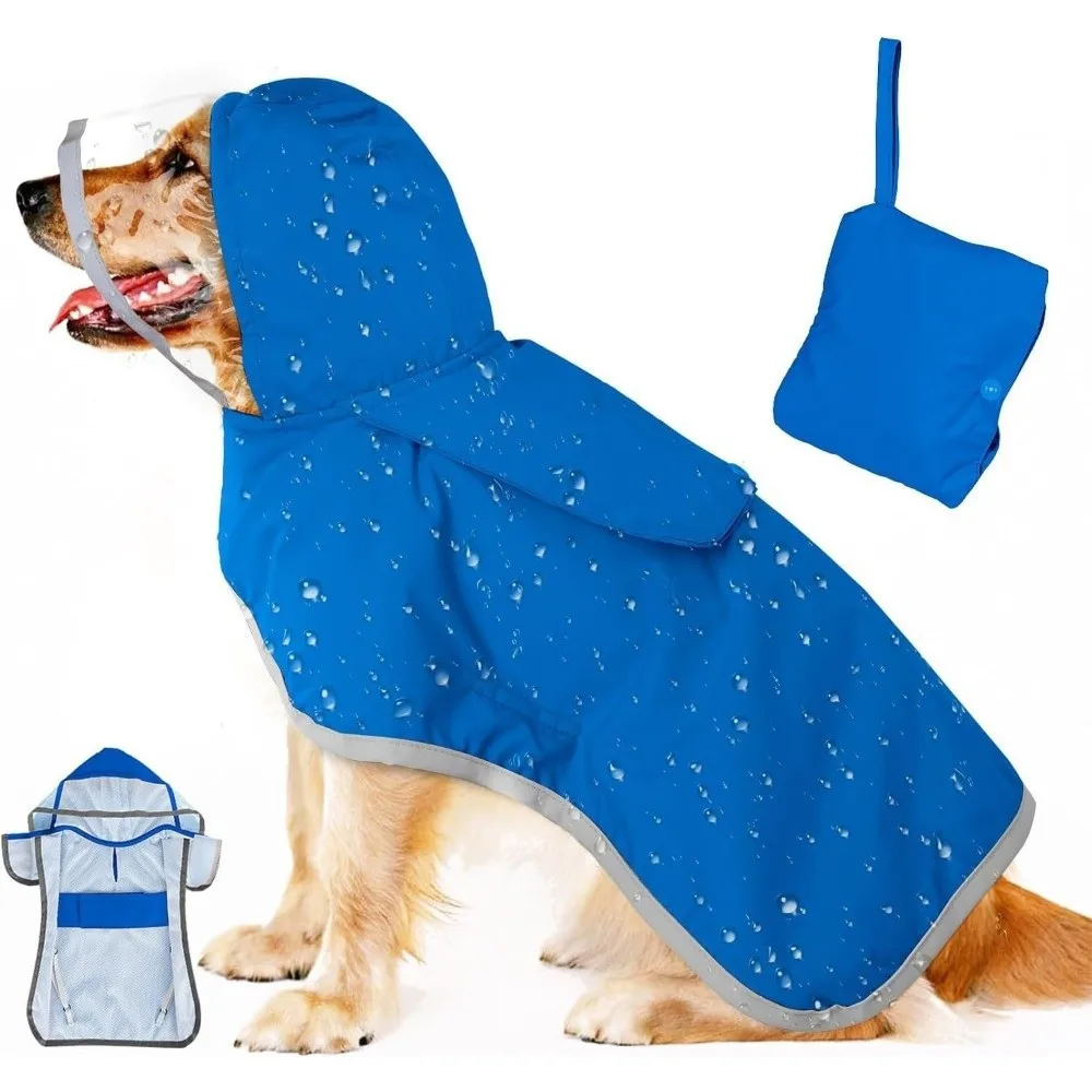 Waterproof Dog Hooded Raincoat High Visibility Windproof Dog Rain Cloak Protective Reflective Strip Pet Rain Jacket Puppy
Waterproof Dog Hooded Raincoat High Visibility Windproof Dog Rain Cloak Protective Reflective Strip Pet Rain Jacket Puppy