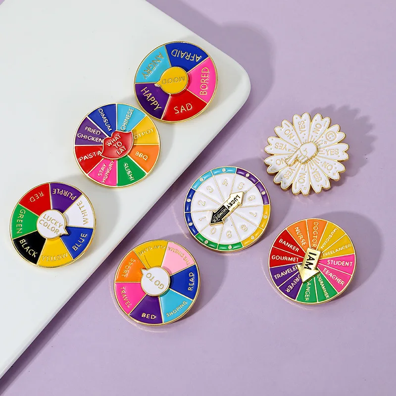 Adorable Colorful Turntable Enamel Pin Girls Brooches Backpack Clothes Funny Lapel Pin Badge Punk Jewelry Gift for Friends
Adorable Colorful Turntable Enamel Pin Girls Brooches Backpack Clothes Funny Lapel Pin Badge Punk Jewelry Gift for Friends