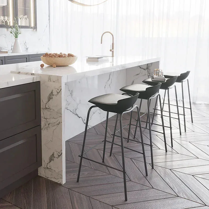 Scandinavia Leather Bar Chairs for Restaurant Bar Island Chair Designer Light Luxury Leisure Modern Minimalist High Bar Stool
Scandinavia Leather Bar Chairs for Restaurant Bar Island Chair Designer Light Luxury Leisure Modern Minimalist High Bar Stool